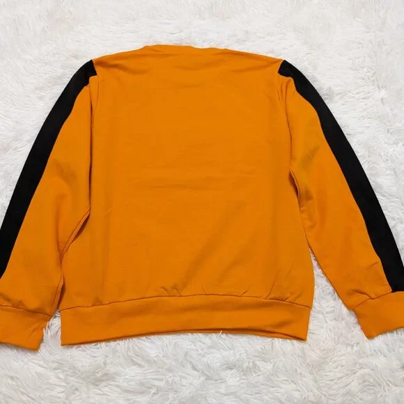 Kappa Unisex Crew Neck Orange with Black Pullover Loopknit 8Yrs Sweatshirt NWOT - Picture 7 of 8